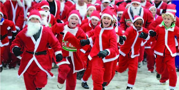 Doe samen met je zoon of dochter mee aan de Santa Run!